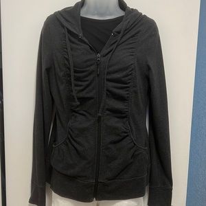 Marika, dark grey, zip up hoodie